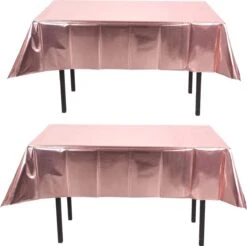 Partizzle 2x Rose Goud Plastic Wegwerp Tafelkleed Set - Verjaardag Bruiloft Sweet 16 Versiering - Feest Decoratie - 274 X 137 Cm 21 Partizzle 2x Rose Goud Plastic Wegwerp Tafelkleed Set - Verjaardag Bruiloft Sweet 16 Versiering - Feest Decoratie - 274 X 137 Cm -Aigostar winkel 1200x1193 3