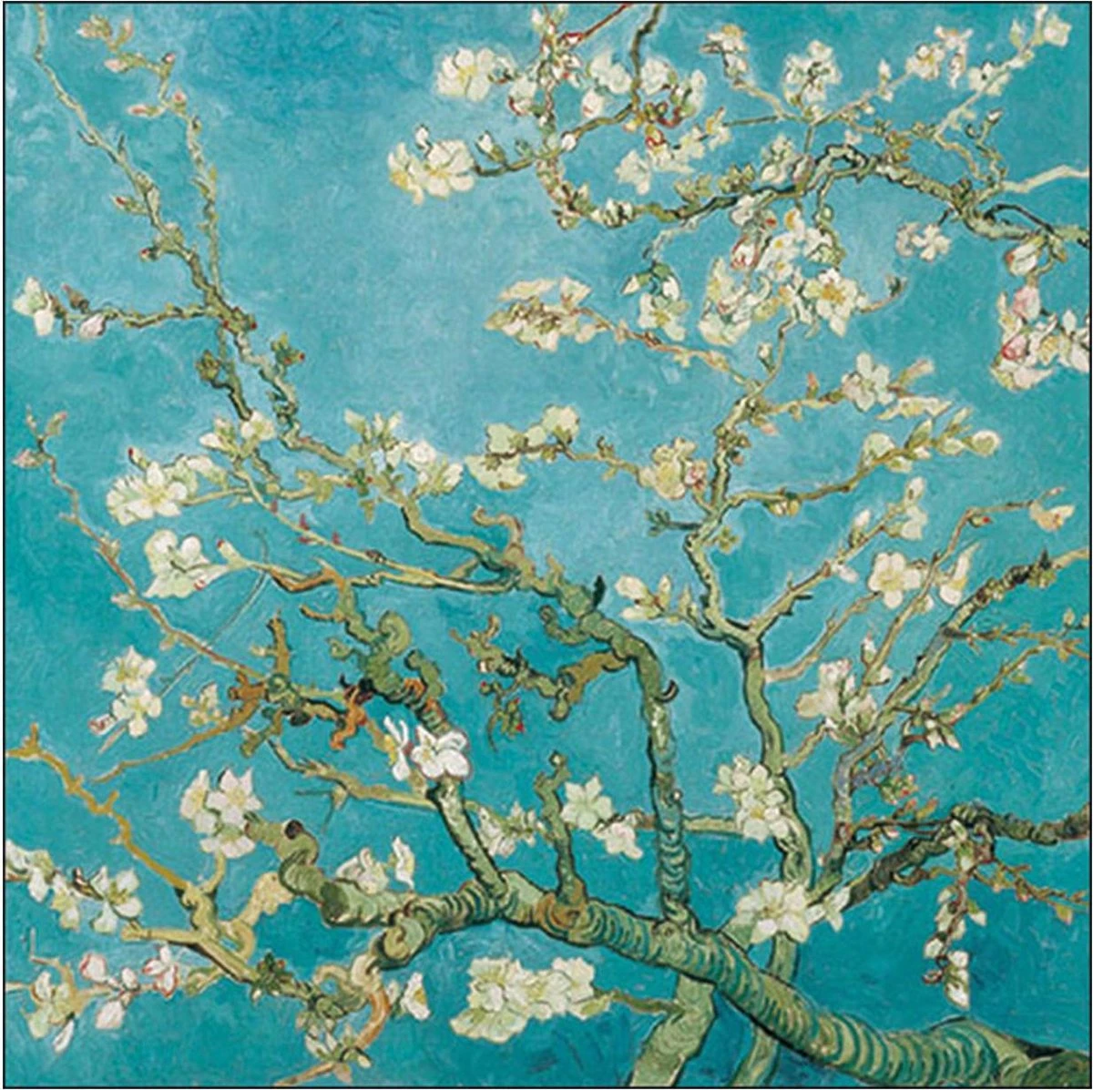 Van Gogh Servetten - Amandelbloesem - Almond Blossom - 20 Papieren Servetten 3 Van Gogh Servetten - Amandelbloesem - Almond Blossom - 20 Papieren Servetten