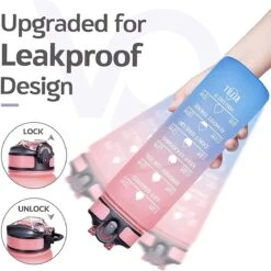 Merkloos Vision Licht Roze-Blauwe Waterfles Met Tijdmarkeringen | 1 Liter | Sport Waterfles | Drinkfles Met Rietje | Lekvrije Sportfles | Tritan Waterfles | BPA Vrij | Voor Sport, Fietsen, Kamperen, School, Sportschool | Tijdmarkering 10 Merkloos Vision Licht Roze-Blauwe Waterfles Met Tijdmarkeringen | 1 Liter | Sport Waterfles | Drinkfles Met Rietje | Lekvrije Sportfles | Tritan Waterfles | BPA Vrij | Voor Sport, Fietsen, Kamperen, School, Sportschool | Tijdmarkering -Aigostar winkel 1200x1198 4