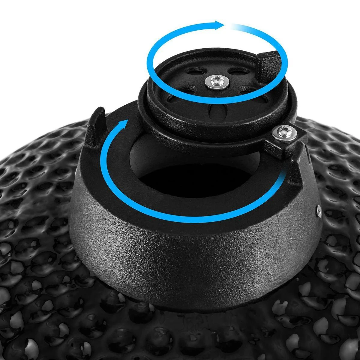 Patton Kamado Houtskool Barbecue - 18" - Grilloppervlak Ø 39 Cm - Met Bluetooth Thermometer - Groen 15 Patton Kamado Houtskool Barbecue - 18" - Grilloppervlak Ø 39 Cm - Met Bluetooth Thermometer - Groen - Afbeelding 13