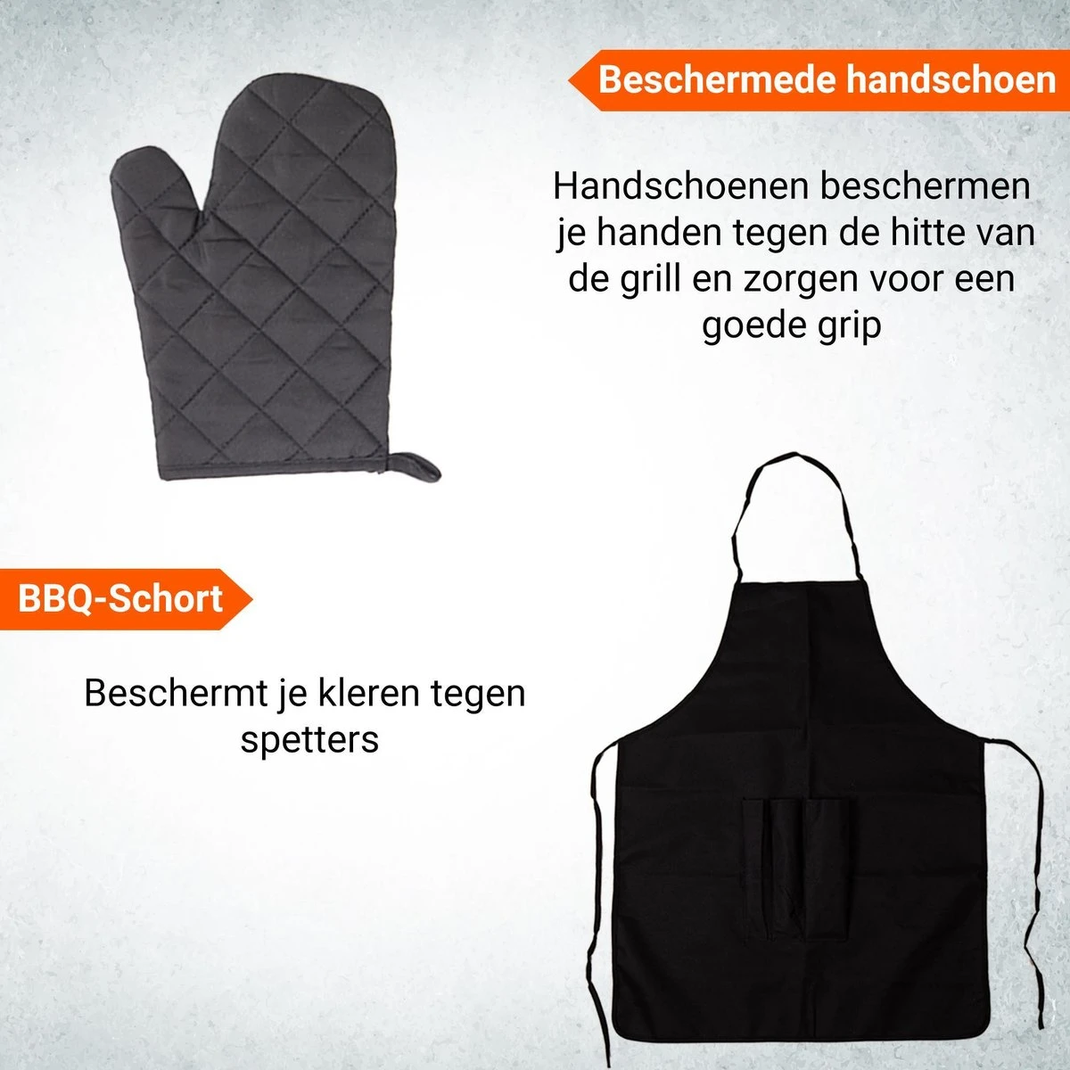 BBQ Accesoires Gereedschapset Koffer Set Tang Borstel Schort Barbecue Dagdeals - Chef Cook BBQ Accessoires Set 4 BBQ Accesoires Gereedschapset Koffer Set Tang Borstel Schort Barbecue Dagdeals - Chef Cook BBQ Accessoires Set - Afbeelding 2