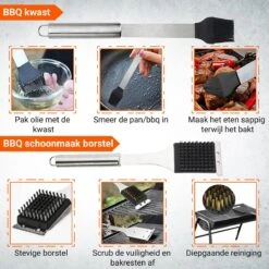 BBQ Accesoires Gereedschapset Koffer Set Tang Borstel Schort Barbecue Dagdeals - Chef Cook BBQ Accessoires Set 15 BBQ Accesoires Gereedschapset Koffer Set Tang Borstel Schort Barbecue Dagdeals - Chef Cook BBQ Accessoires Set -Aigostar winkel 1200x1200 1032