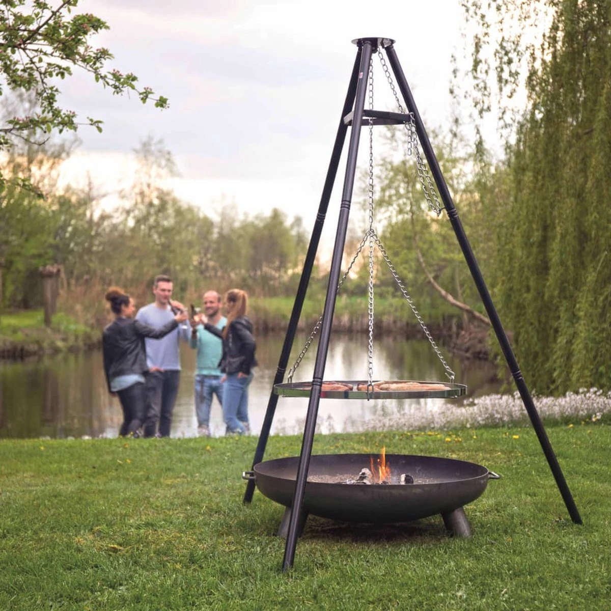 BBGRILL Driepoot Barbecue Zwart 172 Cm BBQ TRIPOD 8 BBGRILL Driepoot Barbecue Zwart 172 Cm BBQ TRIPOD - Afbeelding 6