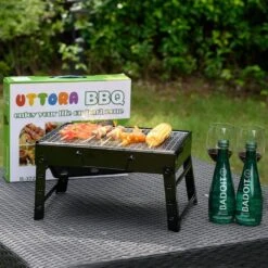 Merkloos Decopatent® Portable Houtskool BBQ - Barbecue - Inklapbaar - Barbecue Houtskool - Tafel Grill - Camping - Strand - Festival - Park -Aigostar winkel 1200x1200 1128