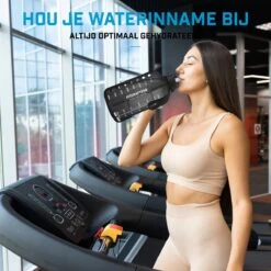 Fitcrafters Waterfles Met Tijdmarkeringen - Motiverende Drinkfles - 2L - BPA Vrij - Zwart -Aigostar winkel 1200x1200 140