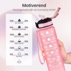 Innovaland Motivatie Waterfles Roze - 1 Liter Drinkfles - Waterfles Met Rietje - Waterfles Met Tijdmarkering - BPA Vrij - Volwassenen - Kinderen - Vaderdag Cadeau - Geschenk - Cadeau Voor Man - Vrouw - Sinterklaas Cadeautjes - Mannen - Vrouwen 10 Innovaland Motivatie Waterfles Roze - 1 Liter Drinkfles - Waterfles Met Rietje - Waterfles Met Tijdmarkering - BPA Vrij - Volwassenen - Kinderen - Vaderdag Cadeau - Geschenk - Cadeau Voor Man - Vrouw - Sinterklaas Cadeautjes - Mannen - Vrouwen -Aigostar winkel 1200x1200 168