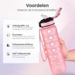 Innovaland Motivatie Waterfles Roze - 1 Liter Drinkfles - Waterfles Met Rietje - Waterfles Met Tijdmarkering - BPA Vrij - Volwassenen - Kinderen - Vaderdag Cadeau - Geschenk - Cadeau Voor Man - Vrouw - Sinterklaas Cadeautjes - Mannen - Vrouwen 13 Innovaland Motivatie Waterfles Roze - 1 Liter Drinkfles - Waterfles Met Rietje - Waterfles Met Tijdmarkering - BPA Vrij - Volwassenen - Kinderen - Vaderdag Cadeau - Geschenk - Cadeau Voor Man - Vrouw - Sinterklaas Cadeautjes - Mannen - Vrouwen -Aigostar winkel 1200x1200 171