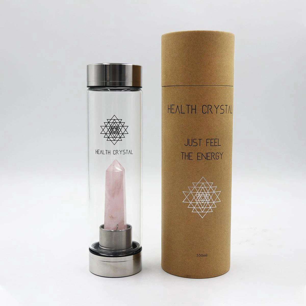 Health Crystal - 550 ML - Luxe Waterfles Met Kristal - Roze Quartz - Zorgt Voor Energie - Detox - Verfrissende Smaak Aan Je Water - Zorgt Voor Balans - Helpt Met Afvallen - Handig Mee Te Nemen - Perfect Als Cadeau 9 Health Crystal - 550 ML - Luxe Waterfles Met Kristal - Roze Quartz - Zorgt Voor Energie - Detox - Verfrissende Smaak Aan Je Water - Zorgt Voor Balans - Helpt Met Afvallen - Handig Mee Te Nemen - Perfect Als Cadeau - Afbeelding 7