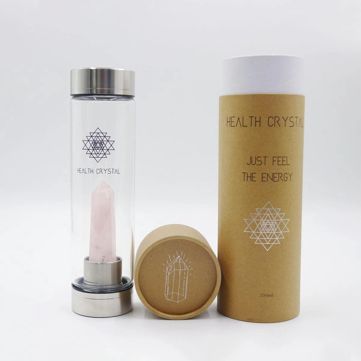 Health Crystal - 550 ML - Luxe Waterfles Met Kristal - Roze Quartz - Zorgt Voor Energie - Detox - Verfrissende Smaak Aan Je Water - Zorgt Voor Balans - Helpt Met Afvallen - Handig Mee Te Nemen - Perfect Als Cadeau 10 Health Crystal - 550 ML - Luxe Waterfles Met Kristal - Roze Quartz - Zorgt Voor Energie - Detox - Verfrissende Smaak Aan Je Water - Zorgt Voor Balans - Helpt Met Afvallen - Handig Mee Te Nemen - Perfect Als Cadeau - Afbeelding 8