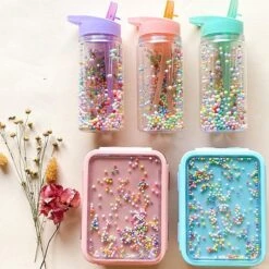 Drinkfles Macaron Popsicles Coral - Petit Monkey 10 Drinkfles Macaron Popsicles Coral - Petit Monkey -Aigostar winkel 1200x1200 225