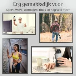 Migliore Drinkfles – Luxe Drinkfles Met Rietje – Kinderen En Volwassenen – Waterfles 600 Ml – Water Bottle – Motivatie Waterfles Met Tijdmarkeringen - 750 Ml - Ook In 1 Liter En 2 Liter -Aigostar winkel 1200x1200 234