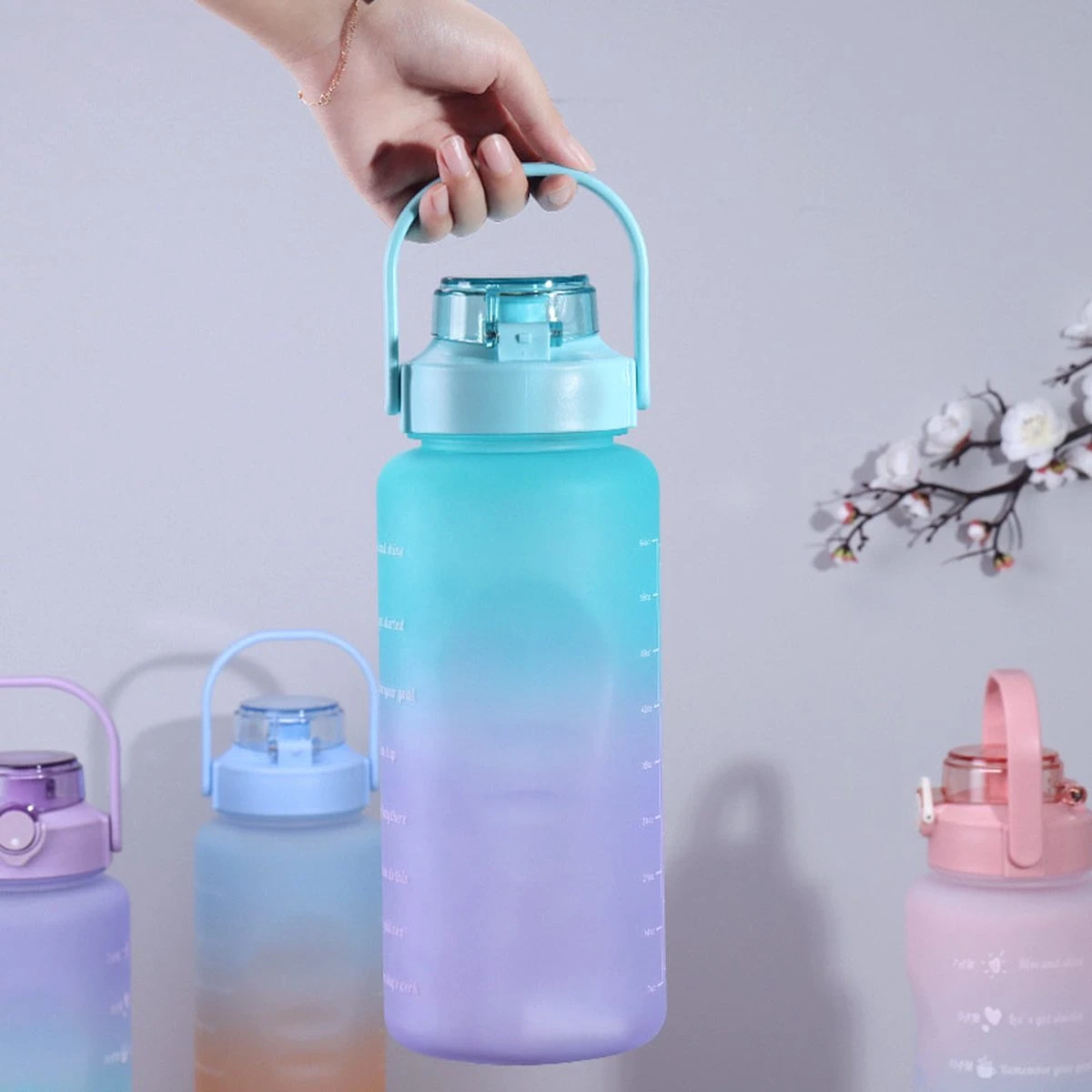 Merkloos Waterfles 2 Liter - Motivatie Waterfles - Waterfles Met Rietje - 2 Liter Waterfles - 2 Liter Drinkfles - Sportfles - Waterfles Met Tijdmarkering - 2 Liter 6 Merkloos Waterfles 2 Liter - Motivatie Waterfles - Waterfles Met Rietje - 2 Liter Waterfles - 2 Liter Drinkfles - Sportfles - Waterfles Met Tijdmarkering - 2 Liter - Afbeelding 4