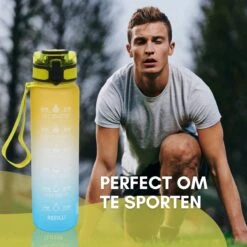 LaCardia Motivatie Waterfles Geel Blauw - 1 Liter Drinkfles - Waterfles Met Tijdmarkering - Geel + Blauw 14 LaCardia Motivatie Waterfles Geel Blauw - 1 Liter Drinkfles - Waterfles Met Tijdmarkering - Geel + Blauw -Aigostar winkel 1200x1200 255