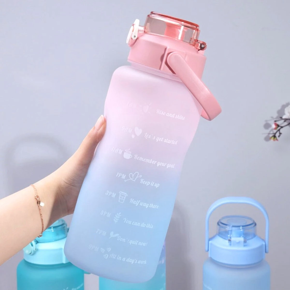 Merkloos Waterfles 2 Liter - Motivatie Waterfles - Waterfles Met Rietje - 2 Liter Waterfles - 2 Liter Drinkfles - Sportfles - Waterfles Met Tijdmarkering - 2 Liter 10 Merkloos Waterfles 2 Liter - Motivatie Waterfles - Waterfles Met Rietje - 2 Liter Waterfles - 2 Liter Drinkfles - Sportfles - Waterfles Met Tijdmarkering - 2 Liter - Afbeelding 8
