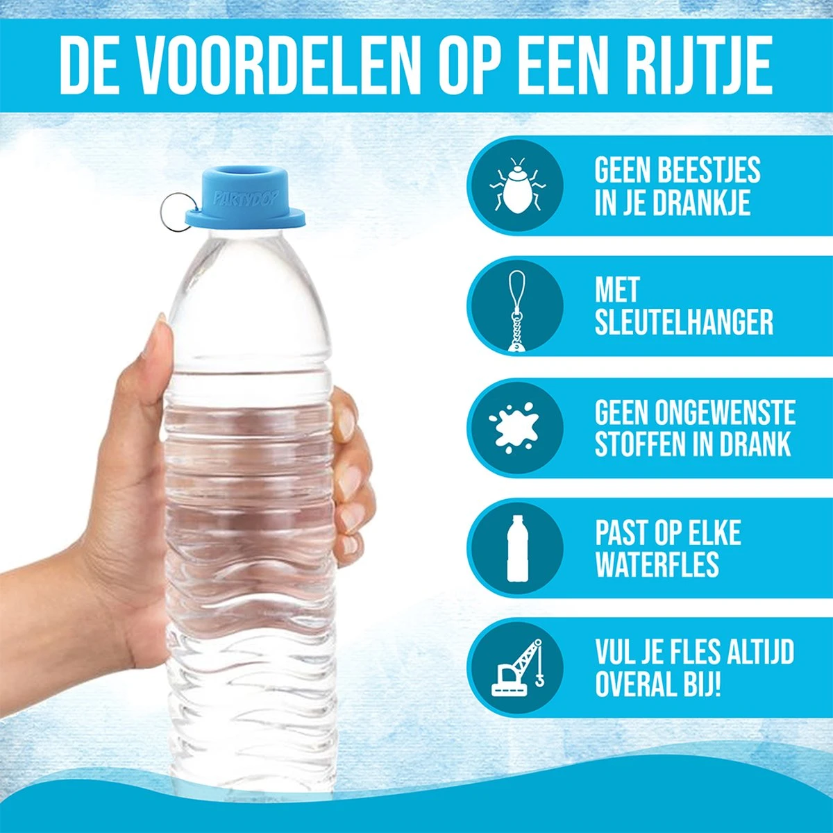 Partydop Universele Flessendop Voor Festivals - 3 Stuks - Festival Dop 5 Partydop Universele Flessendop Voor Festivals - 3 Stuks - Festival Dop - Afbeelding 3