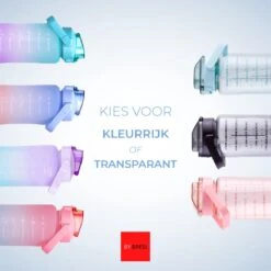 By Bresi - Waterfles 2 Liter Zwart Transparant - Gratis Armband! - Waterfles Met Rietje - Grote Waterfles - Drinkbus - Sportbidon - Twee Liter Waterfles - Sportfles Fitness - Bottle 2 Liter- Drinkfles - Schenkfles - Waterflessen -Aigostar winkel 1200x1200 374