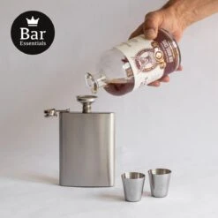 Bar Essentials® Heupfles RVS - Zakflacon - Platvink - Heupflacon - Gifbox -Aigostar winkel 1200x1200 399