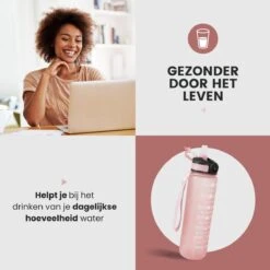 Lacardia Nederlandse Motivatie Waterfles Rosé Goud 'Nederlandse Tekst' - Drinkfles Met Rietje - Waterfles 1 Liter - Waterfles Met Tijdmarkering 15 Lacardia Nederlandse Motivatie Waterfles Rosé Goud 'Nederlandse Tekst' - Drinkfles Met Rietje - Waterfles 1 Liter - Waterfles Met Tijdmarkering -Aigostar winkel 1200x1200 422