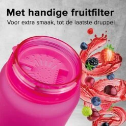 Nimma® Motivatie Waterfles - 1 Liter Drinkfles - Met Tijdmarkeringen En Fruitfilter - Roze 14 Nimma® Motivatie Waterfles - 1 Liter Drinkfles - Met Tijdmarkeringen En Fruitfilter - Roze -Aigostar winkel 1200x1200 441