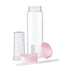 Waterfles Met Rietje En Fruit Filter | Roze | Kerstcadeau -Aigostar winkel 1200x1200 467