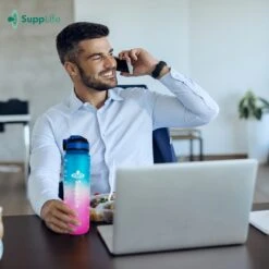 Supplife Motivatie Waterfles - 1 Liter Drinkfles - Waterfles Met Tijdmarkering - Met Rietje - Volwassenen - Kinderen - Blauw Roze - Inclusief Schoonmaakborstel 20 Supplife Motivatie Waterfles - 1 Liter Drinkfles - Waterfles Met Tijdmarkering - Met Rietje - Volwassenen - Kinderen - Blauw Roze - Inclusief Schoonmaakborstel -Aigostar winkel 1200x1200 476