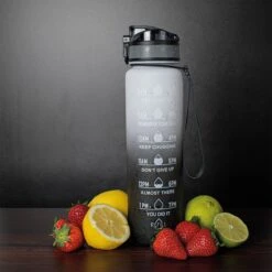 Nimma® Motivatie Waterfles - 1 Liter Drinkfles - Met Tijdmarkeringen En Fruitfilter - Zwart Wit 16 Nimma® Motivatie Waterfles - 1 Liter Drinkfles - Met Tijdmarkeringen En Fruitfilter - Zwart Wit -Aigostar winkel 1200x1200 482