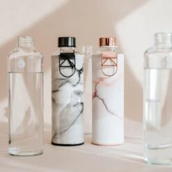 Equa Glazen Waterfles - Lava - 750 Ml - Mismatch Met Hoes - Imitatieleer - BPA Vrij -Aigostar winkel 1200x1200 504