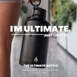 Waterfles 500 Ml Met Rietje Multifunctioneel - Drinkfles Volwassenen - RVS Inclusief 3 Doppen - 24uur Koud/12 Uur Warm - Zwart -Aigostar winkel 1200x1200 520