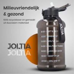 JOLTIA - Sportfles Met Sleeve - Drinkfles Met Rietje - Met Tijdmarkering En Motivatie - Tijd - Drinkflessen Volwassenen - Waterfles - Motiverende Drink / Water Fles - Bidon - Waterjug - 2.2 Liter - Zwart 16 JOLTIA - Sportfles Met Sleeve - Drinkfles Met Rietje - Met Tijdmarkering En Motivatie - Tijd - Drinkflessen Volwassenen - Waterfles - Motiverende Drink / Water Fles - Bidon - Waterjug - 2.2 Liter - Zwart -Aigostar winkel 1200x1200 548
