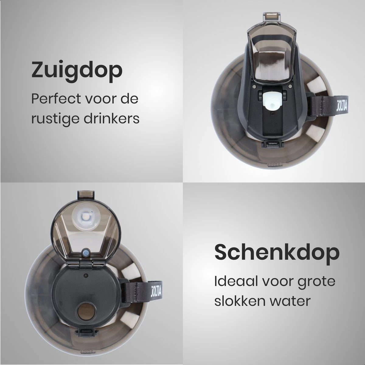 JOLTIA - Sportfles Met Sleeve - Drinkfles Met Rietje - Met Tijdmarkering En Motivatie - Tijd - Drinkflessen Volwassenen - Waterfles - Motiverende Drink / Water Fles - Bidon - Waterjug - 2.2 Liter - Zwart 10 JOLTIA - Sportfles Met Sleeve - Drinkfles Met Rietje - Met Tijdmarkering En Motivatie - Tijd - Drinkflessen Volwassenen - Waterfles - Motiverende Drink / Water Fles - Bidon - Waterjug - 2.2 Liter - Zwart - Afbeelding 8