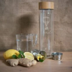 Navaris Glazen Theefles Met Filter - 450 Ml - Waterfles Van Glas - Dubbelwandige Drinkfles - Fles Met Bamboe Dop, Thee Infuser En Hoes - Travel Design 15 Navaris Glazen Theefles Met Filter - 450 Ml - Waterfles Van Glas - Dubbelwandige Drinkfles - Fles Met Bamboe Dop, Thee Infuser En Hoes - Travel Design -Aigostar winkel 1200x1200 563