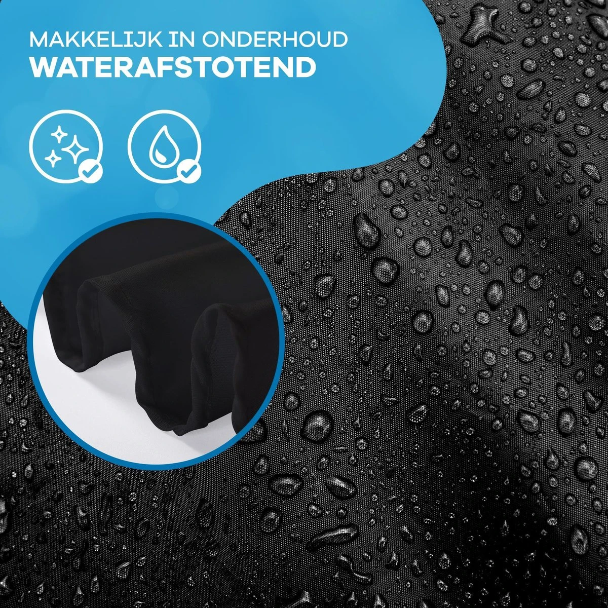 WITTS Luxe Tafelkleed - Waterafstotend - Tafellaken - Zwart - 259x152 CM - Tafelzeil - Tafelkleed Katoen 5 WITTS Luxe Tafelkleed - Waterafstotend - Tafellaken - Zwart - 259x152 CM - Tafelzeil - Tafelkleed Katoen - Afbeelding 3