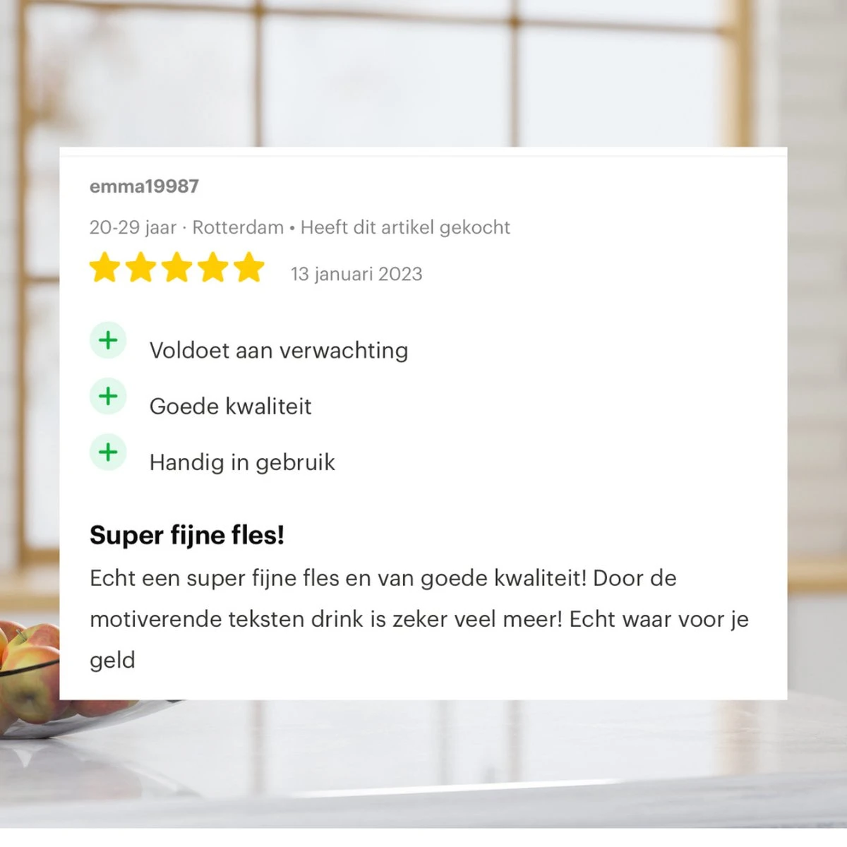 Designed On 45th Drinkfles| Drinkfles 1 Liter | Waterfles Met Tijdmarkering | Mat Wit | Herbruikbaar | Gouden Dop 8 Designed On 45th Drinkfles| Drinkfles 1 Liter | Waterfles Met Tijdmarkering | Mat Wit | Herbruikbaar | Gouden Dop - Afbeelding 6