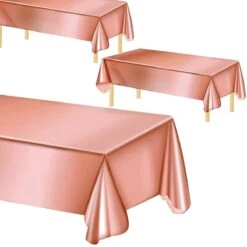Merkloos Folie Tafelkleed - Rosé Goud - 137 X 274 CM - Tafelzeil -Aigostar winkel 1200x1200 660