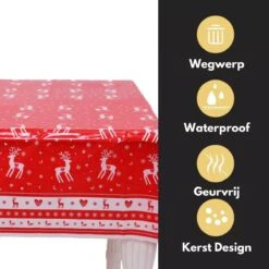 Pazzo Festa - Wegwerp Tafelkleed - 2 Stuks - Kerst - Rood Wit - Vlek & Geurvrij - Party's - 10 Pazzo Festa - Wegwerp Tafelkleed - 2 Stuks - Kerst - Rood Wit - Vlek & Geurvrij - Party's - -Aigostar winkel 1200x1200 675