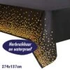 Merkloos Folie Tafelkleed - Zwart Tafelzeil Met Gouden Stippen - Verjaardag Feest - Tafel Accessoire - Party Plastic Decoratie - Metallic Dots - 50 Jaar – Bruiloft - Oud En Nieuw – 2023 Nieuwjaar – Kerst Versiering - Kerstmis Aankleding - 137 X 274 Cm – Goud 2 Merkloos Folie Tafelkleed - Zwart Tafelzeil Met Gouden Stippen - Verjaardag Feest - Tafel Accessoire - Party Plastic Decoratie - Metallic Dots - 50 Jaar – Bruiloft - Oud En Nieuw – 2023 Nieuwjaar – Kerst Versiering - Kerstmis Aankleding - 137 X 274 Cm – Goud -Aigostar winkel 1200x1200 714