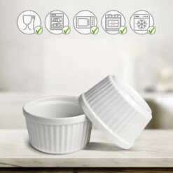 Chefarone Mini Ronde Ovenschalen - Mini Vormpjes Set Van 10 - Bakvormen Keramiek 200 ML - Crème Brulée Schaaltje - Wit 13 Chefarone Mini Ronde Ovenschalen - Mini Vormpjes Set Van 10 - Bakvormen Keramiek 200 ML - Crème Brulée Schaaltje - Wit -Aigostar winkel 1200x1200 738