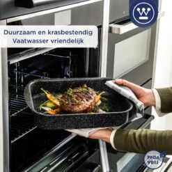 Westinghouse Ovenschaal Braadslede - Ø 35 Cm - Zwart Marmer -Aigostar winkel 1200x1200 747