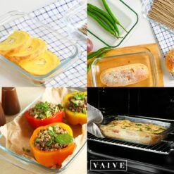 VAIVE 3-delige Ovenschaal Set - Rechthoekig - Glas 12 VAIVE 3-delige Ovenschaal Set - Rechthoekig - Glas -Aigostar winkel 1200x1200 761