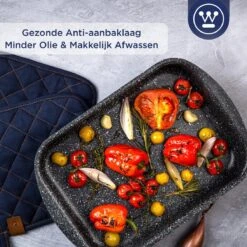 Westinghouse Ovenschaal Braadslede - Ø 25 Cm - Zwart Marmer - Kerstdiner -Aigostar winkel 1200x1200 769