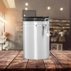 Relaxdays Voorraadbus Koffie - Koffieblik - Luchtdicht - Koffiebus - Zilver - Metaal Groot 11 Relaxdays Voorraadbus Koffie - Koffieblik - Luchtdicht - Koffiebus - Zilver - Metaal Groot -Aigostar winkel 1200x1200 796