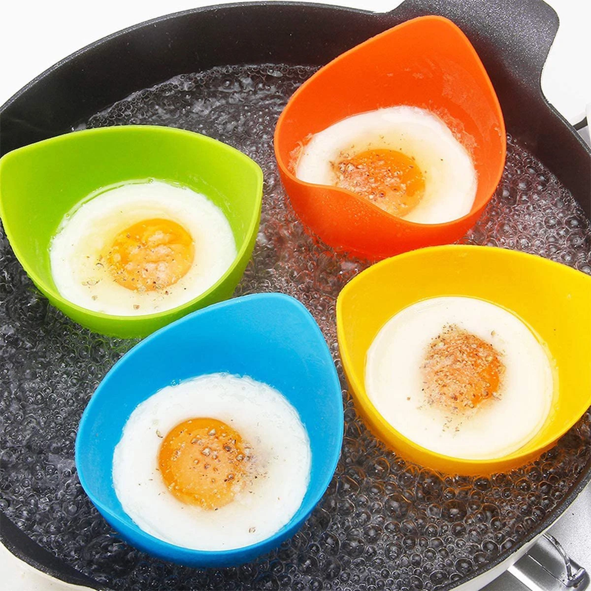 IGOODS 4 Pack Egg Poacher Cups - Perfect Gepocheerde Eieren - Egg Maker Niet-gepocheerde Eieren Cups BPA Gratis Siliconen Ei Poacher Cups Magnetron Ei Poacher- Ei Poacher Pan- Boiler Steamer- Magnetron Eieren 3 IGOODS 4 Pack Egg Poacher Cups - Perfect Gepocheerde Eieren - Egg Maker Niet-gepocheerde Eieren Cups BPA Gratis Siliconen Ei Poacher Cups Magnetron Ei Poacher- Ei Poacher Pan- Boiler Steamer- Magnetron Eieren