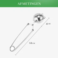 Theezeef Met Handvat Inclusief Lekplaatje - Set Van 3 Stuks - Thee Ei Voor Losse Thee - Theefilter Voor Losse Thee - Thee Infuser -Aigostar winkel 1200x1200 876