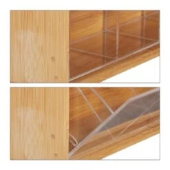 Relaxdays Theedoos 5 Vaks - Theekist - Theezakjeshouder - Bamboe - Voor Ca. 10 Theezakjes 18 Relaxdays Theedoos 5 Vaks - Theekist - Theezakjeshouder - Bamboe - Voor Ca. 10 Theezakjes -Aigostar winkel 1200x1200 881