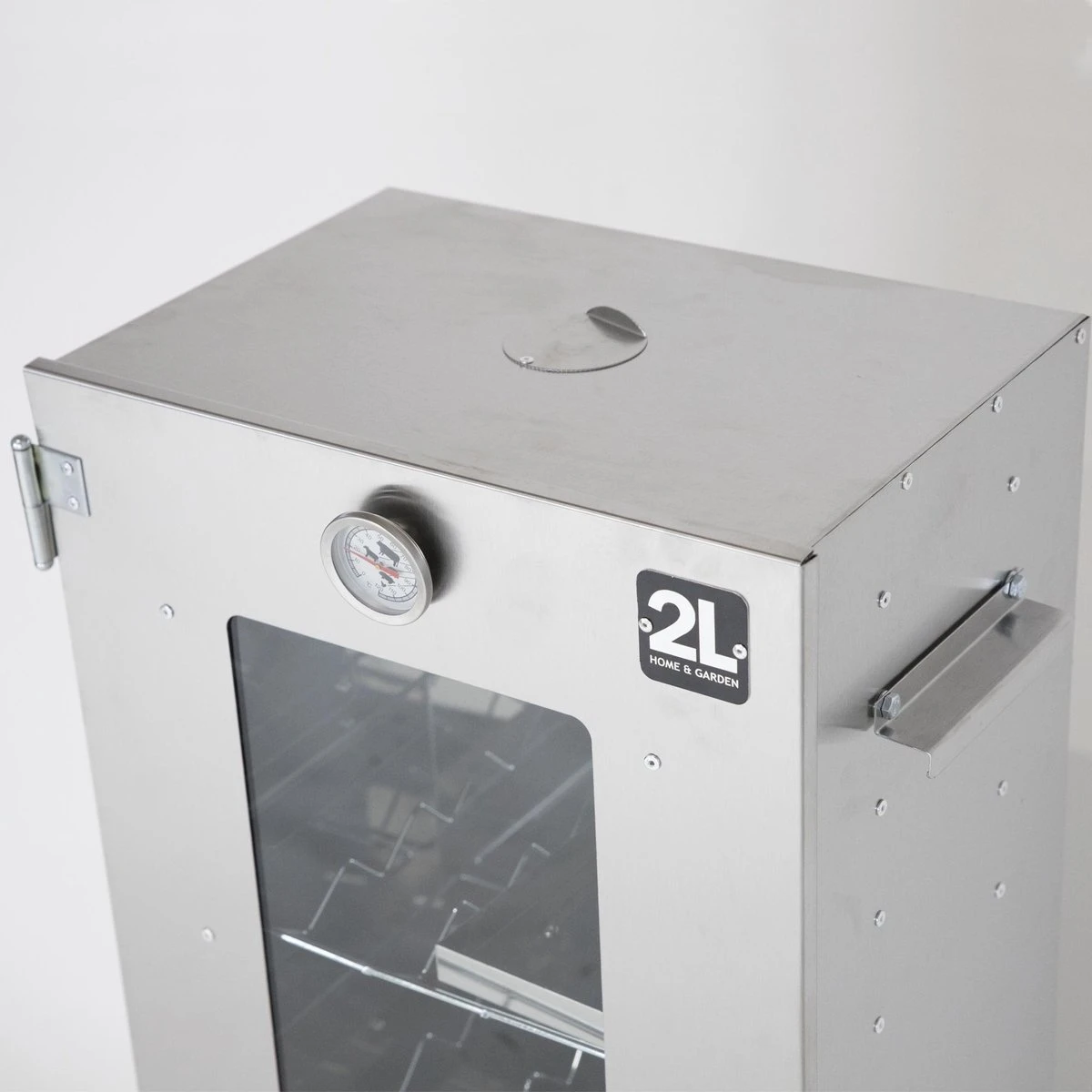 2-L Home & Garden XL Rookoven - RVS - 80x40x28 Cm - 3 Etages 10 2-L Home & Garden XL Rookoven - RVS - 80x40x28 Cm - 3 Etages - Afbeelding 8