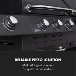 Klarstein Kingsville Double Barbecue - Houtskool- En Gasbarbecue - Smoker BBQ - Inclusief Deksels En Thermometer - Met 2 Roosters - Zwart -Aigostar winkel 1200x1200 980