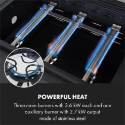 Klarstein Kingsville Double Barbecue - Houtskool- En Gasbarbecue - Smoker BBQ - Inclusief Deksels En Thermometer - Met 2 Roosters - Zwart -Aigostar winkel 1200x1200 984