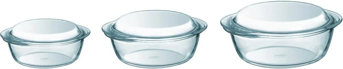 Pyrex Optimum Ovenschalenset 1,4 L - 2,1 L - 3 L - 21 X 18 X 8 Cm - 24 X 20 X 10 Cm - 27 X 23 X 11 Cm 12 Pyrex Optimum Ovenschalenset 1,4 L - 2,1 L - 3 L - 21 X 18 X 8 Cm - 24 X 20 X 10 Cm - 27 X 23 X 11 Cm - Afbeelding 10