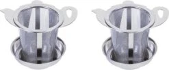 Theefilter Universeel RVS - Theepot - Thee Zeef - Thee Infuser - Voor Losse Thee | 2 Stuks