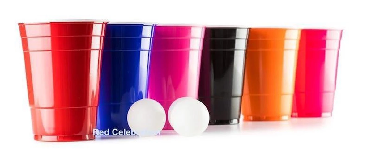 Red Cups 200 X Mega Color Mix - 500ml Beer Pong American Party Bekers | 50x Red, 50x Pink, 50x Blue, 25x Black, 25x Orange 4 Red Cups 200 X Mega Color Mix - 500ml Beer Pong American Party Bekers | 50x Red, 50x Pink, 50x Blue, 25x Black, 25x Orange - Afbeelding 2